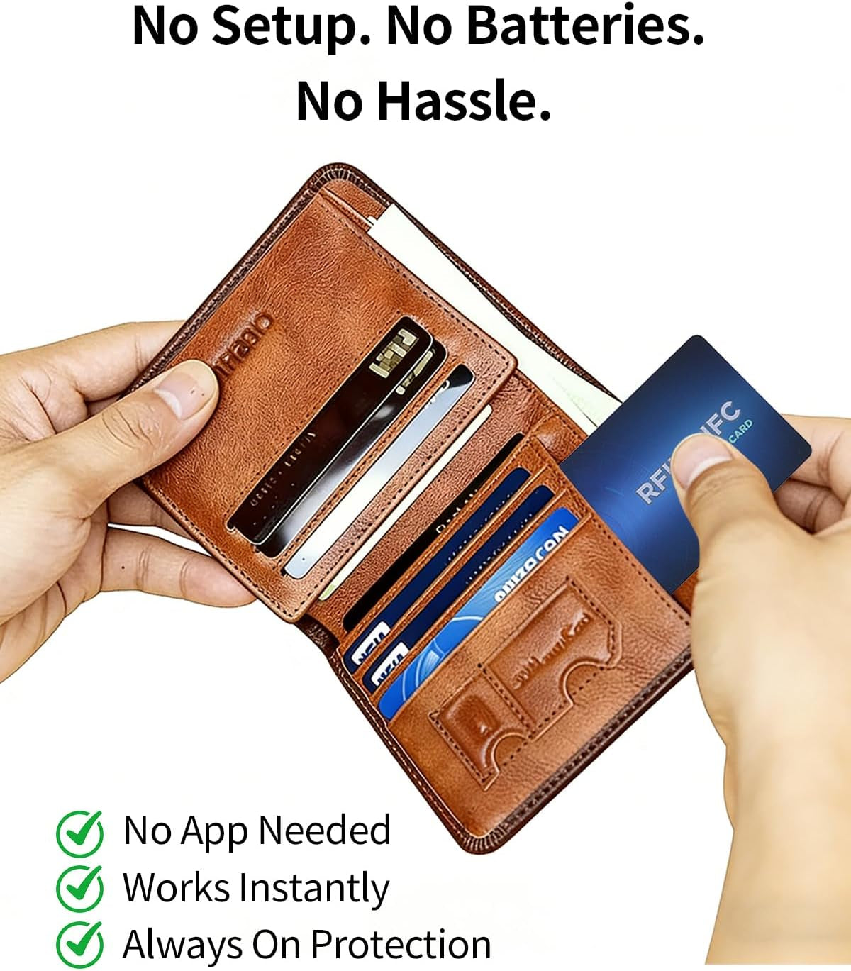 6 Pack RFID Blocking Card Entire Wallet Protection, Contactless NFC Bank Debit Credit Card Protector for Men&Women, Anti-Theft Slim Design ID Passport Card Guard Blocker, Travel Security